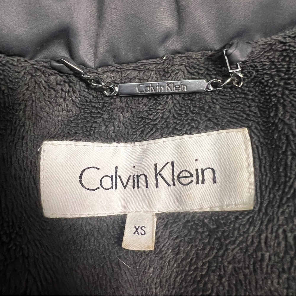 Calvin Klein Gray Down Puffer Jacket Extra Small - Picture 8 of 10